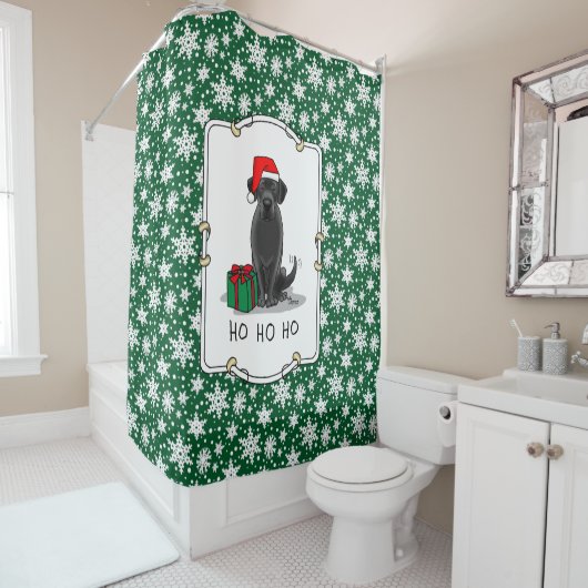 Weihnachts-Weihnachtsschmuck Niedlich Duschvorhang (Beispiel)