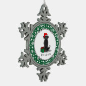 Weihnachts-Weihnachtsschmuck Niedlich Schneeflocken Zinn-Ornament (Links)