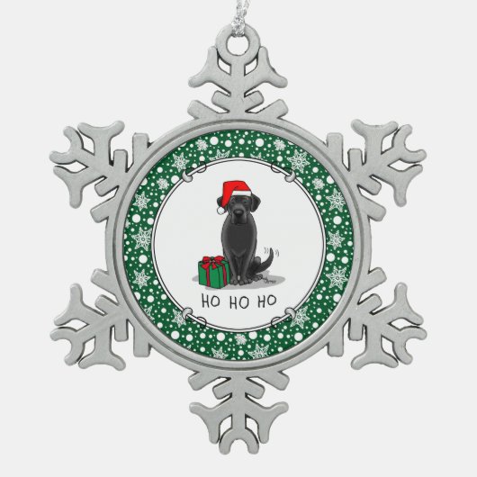 Weihnachts-Weihnachtsschmuck Niedlich Schneeflocken Zinn-Ornament (Vorderseite)