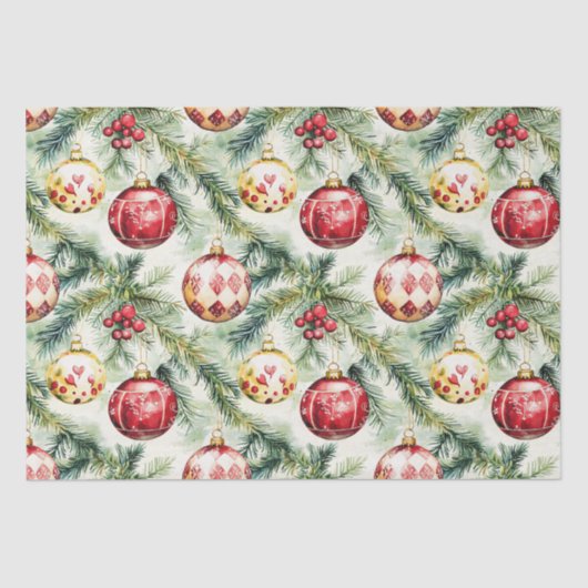 Weihnachts-Weihnachtsschmuck Seidenpapier (Vorderseite)