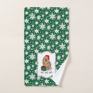 Weihnachts-Weihnachtsschmuck (Zimt) Niedlich Badhandtuch Set