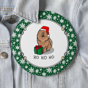 Weihnachts-Weihnachtsschmuck (Zimt) Niedlich Button