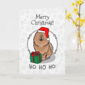 Weihnachts-Weihnachtsschmuck (Zimt) Niedlich Karte (Gelbe Blume)