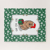 Weihnachts-Weihnachtsschmuck (Zimt) Niedlich Puzzle (Horizontal)