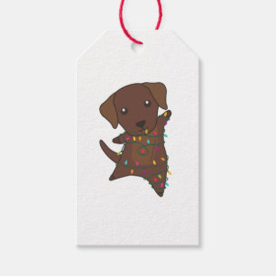 Weihnachts-Weihnachtsschnee Wintertiere Hunde Geschenkanhänger