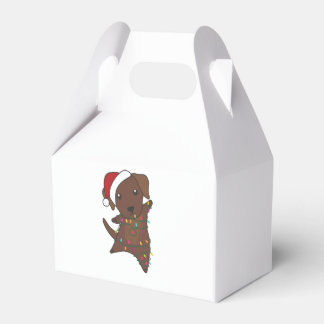 Weihnachts-Weihnachtsschnee Wintertiere Hunde Geschenkschachtel