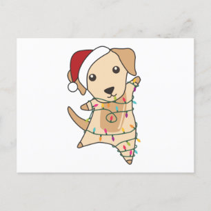 Weihnachts-Weihnachtsschnee Wintertiere Hunde Postkarte