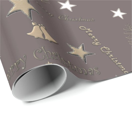 Weihnachts-Weihnachtsschneeflocke Geschenkpapier (Rolleneckpunkt)