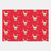 Weihnachts-Weihnachtsschneeflocke Geschenkpapier Set (Vorderseite 2)