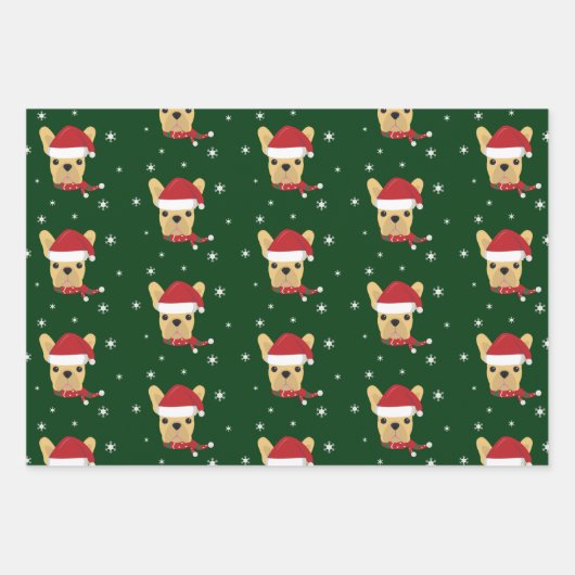 Weihnachts-Weihnachtsschneeflocke Geschenkpapier Set (Vorderseite)