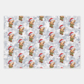 Weihnachts Weihnachtsschneeflocken Geschenkpapier Set (Vorderseite 2)