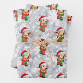 Weihnachts Weihnachtsschneeflocken Geschenkpapier Set (Beispiel)