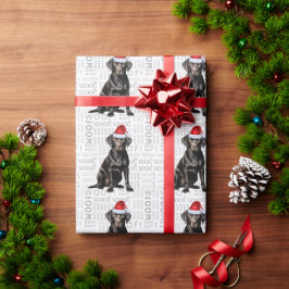 Weihnachts Weihnachtsschwarz Labrador Holiday Dog Geschenkpapier