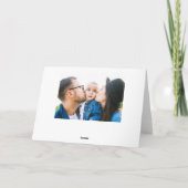 Weihnachts-Weihnachtssegnung Krippe Foto Feiertagskarte (Rückseite)