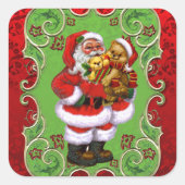 Weihnachts-Weihnachtsspass-Aufkleber Quadratischer Aufkleber (Vorderseite)
