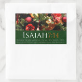 Weihnachts-Weihnachtssticker Rechteckiger Aufkleber (Tasche)