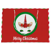 Weihnachts-Weihnachtsstollen Tasche hinzufügen Große Geschenktüte (Vorderseite)