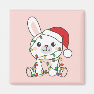 Weihnachts-Weihnachtstiere Holiday Bunnies Magnet