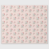 Weihnachts-Weihnachtstiere Katzen Umschlagpapier Geschenkpapier (Flach)