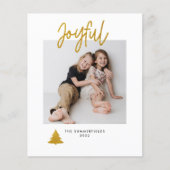 Weihnachts-Weihnachtsurlaub-Glitzer-Karte für Foto (Vorderseite)