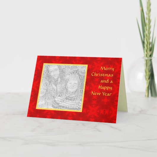 Weihnachts-Weihnachtsvorlage Feiertagskarte (Vorderseite)