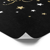 Weihnachts-Weihnachtswall Art Imitate Gold Kalligr Poster (Ecke)