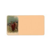 Weihnachts-WeihnachtsWeihnachtsnachtsnachtsnachtsn Adressaufkleber (Vorne)