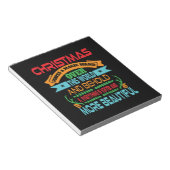 Weihnachts-Weihnachtswellen in einer Zauberwand Notizblock (angewinkelt)