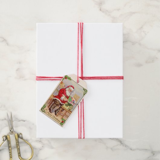 Weihnachts-Weihnachtswerkstatt - Geschenktag Geschenkanhänger (Mit Garn)