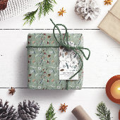 Weihnachts-Weihnachtswinterzettel Geschenkanhänger