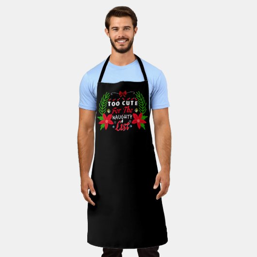 Weihnachts-Weihnachtswortkunst Schürze (Getragen)