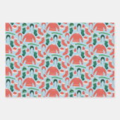 Weihnachts-Weihnachtszettel für Spaß und Feiern Geschenkpapier Set (Vorderseite 3)