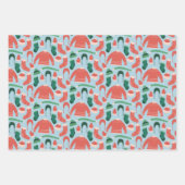 Weihnachts-Weihnachtszettel für Spaß und Feiern Geschenkpapier Set (Vorderseite)