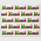 Weihnachts-Weihnachtszugpapier Geschenkpapier (Flach)