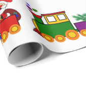 Weihnachts-Weihnachtszugpapier Geschenkpapier (Rolleneckpunkt)