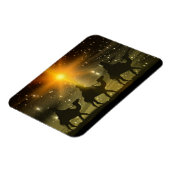 Weihnachts-Weisen Goldener Stern von Bethlehem Magnet (Linke Seite)