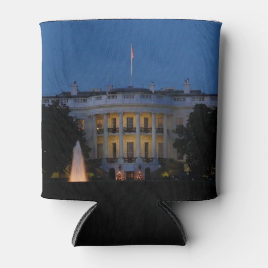 Weihnachts-Weiße Haus am Abend in Washington DC Dosenkühler (Vorderseite)