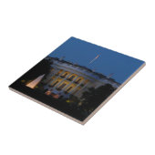 Weihnachts-Weiße Haus am Abend in Washington DC Fliese (Seite)