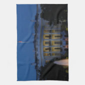 Weihnachts-Weiße Haus am Abend in Washington DC Geschirrtuch (Vertikal)