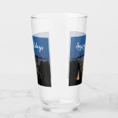 Weihnachts-Weiße Haus am Abend in Washington DC Glas (Rechts)