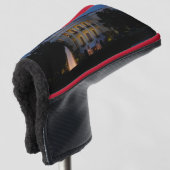 Weihnachts-Weiße Haus am Abend in Washington DC Golf Headcover (3/4 Vorderseite)