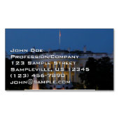 Weihnachts-Weiße Haus am Abend in Washington DC Magnetische Visitenkarte (Vorderseite)