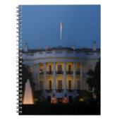 Weihnachts-Weiße Haus am Abend in Washington DC Notizblock (Vorderseite)
