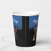 Weihnachts-Weiße Haus am Abend in Washington DC Pappbecher (Rechts)