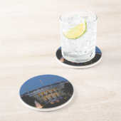 Weihnachts-Weiße Haus am Abend in Washington DC Sandstein Untersetzer (Seite)