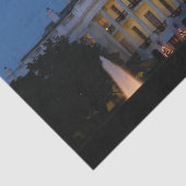 Weihnachts-Weiße Haus am Abend in Washington DC Seidenpapier (Ausschnitt)