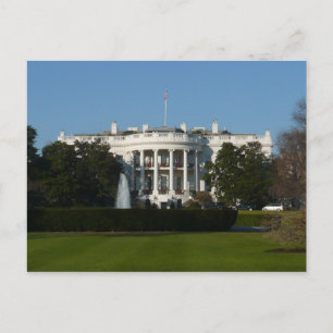 Weihnachts Weiße Haus für Feiertage Washington DC Feiertagspostkarte
