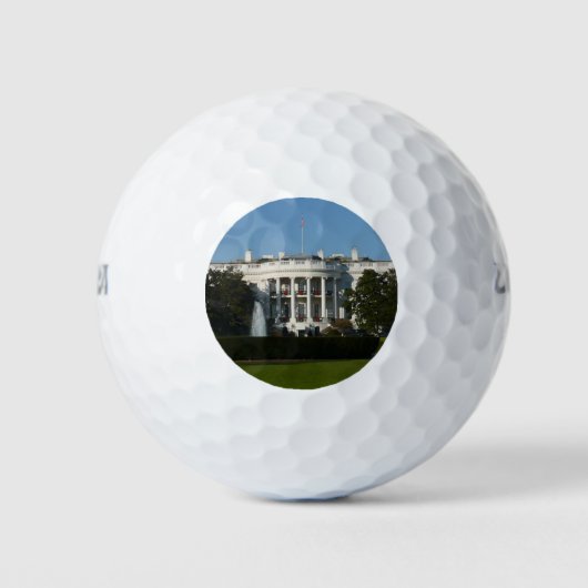Weihnachts-Weiße Haus für Feiertage Washington DC Golfball (Vorderseite)