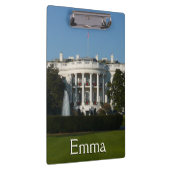 Weihnachts-Weiße Haus für Feiertage Washington DC Klemmbrett (Rechts)