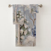 Weihnachts-Weiße Hirschflossen Badhandtuch Set (Insitu)